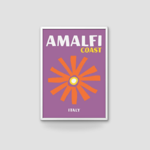 Affiche Amalfi coast violet