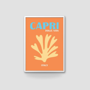 Affiche Capri orange