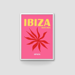 Affiche Ibiza rose