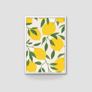 Affiche murale citron