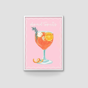 Affiche murale vintage cocktail