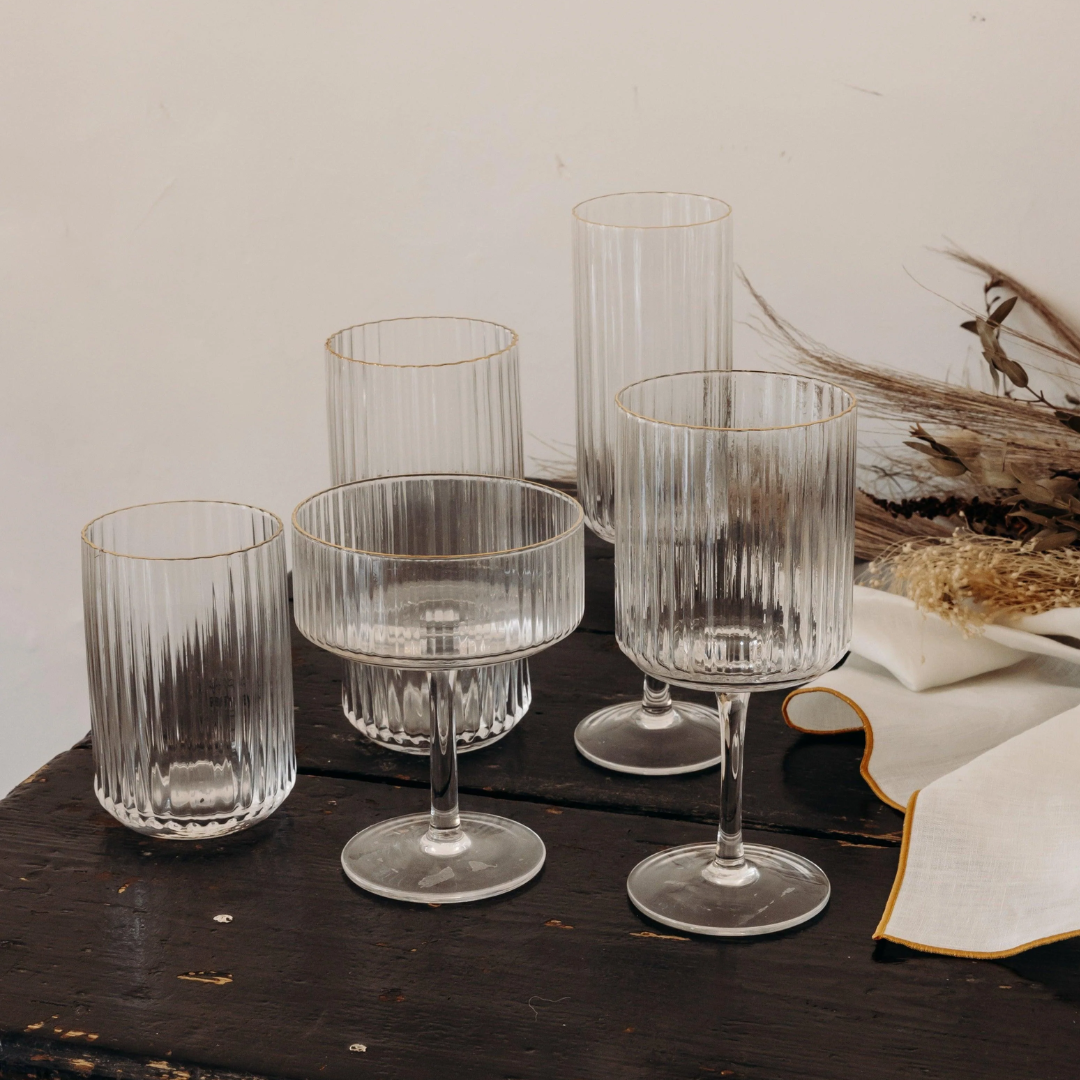 Verre strié 1 collection verres