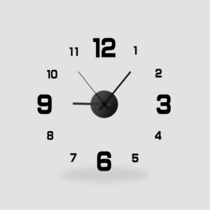 Horloge murale 3D
