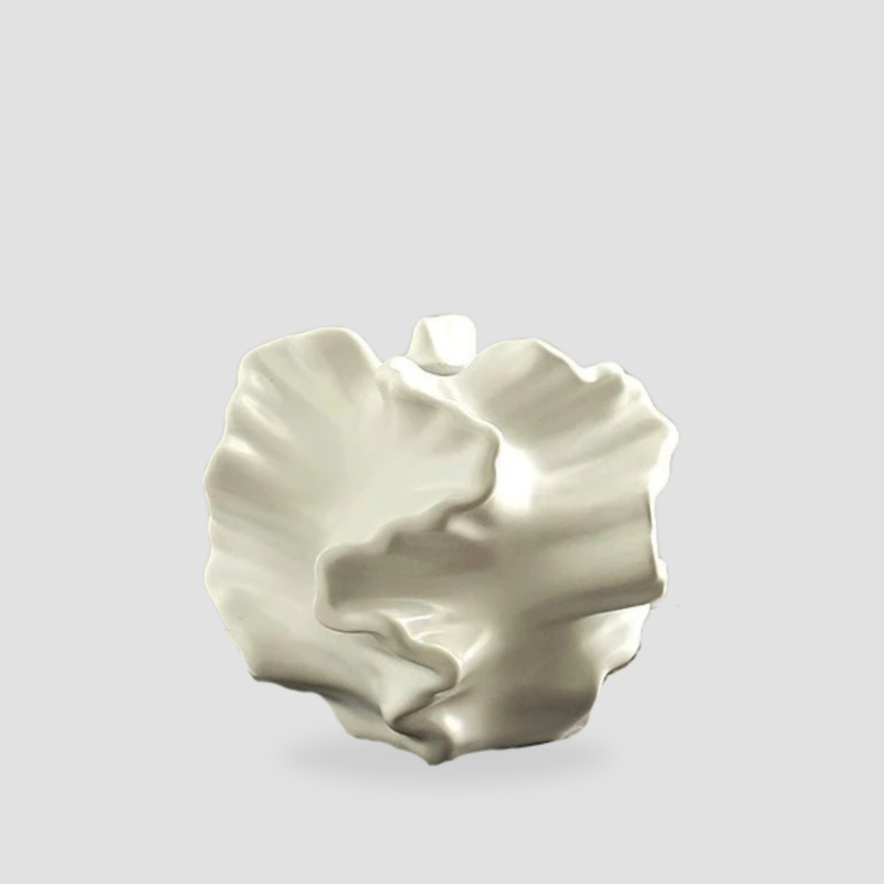 vase blanc sculpte
