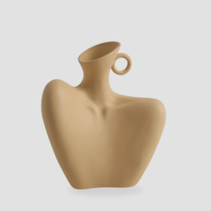 Vase buste beige