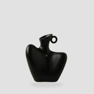 Vase buste noir